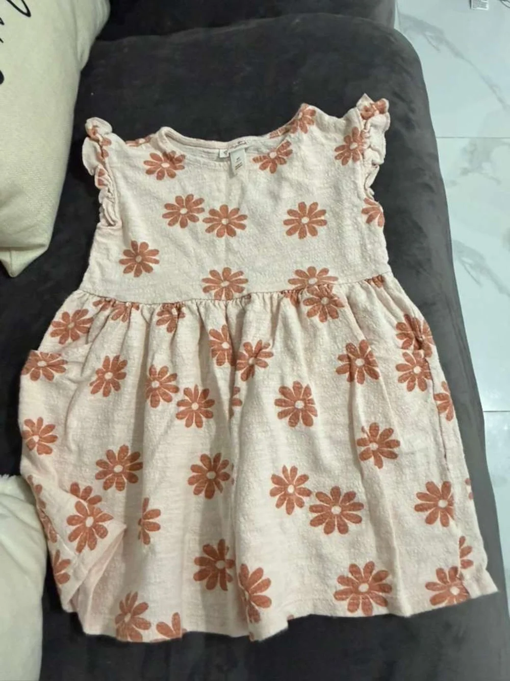 Carter's & Jack Girls' Cream Floral Top - 3T